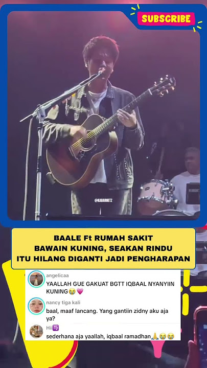 Duh kembaran w #iqbaalramadhan #baale #rumahsakit #kuning #liveperformance #gitaris #vokalis #cjr