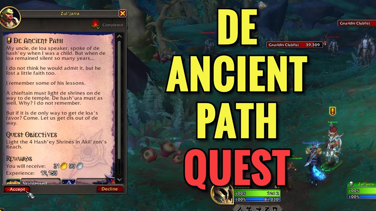 De Ancient Path Quest (WoW Midnight)