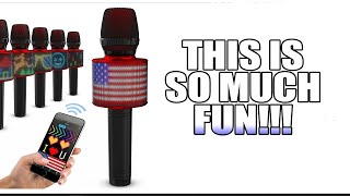MASINGO New Bluetooth Karaoke Microphone Speaker for Kids and Adults
