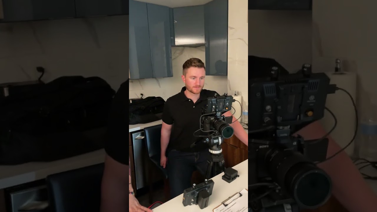 Behind the scenes on the AWS shoot, clip 3
