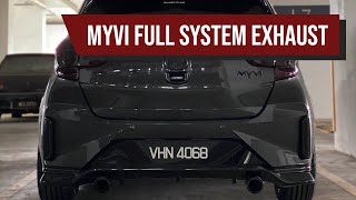 Myvi Facelift Setup Full Exhaust System Bunyi Skuter
