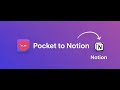 How to Bulk Export Pocket Articles to Notion