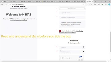 HOW TO CREATE NSFAS PROFILE EASY STEPS.