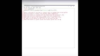 Text to handwritten using Python#python