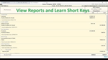 GistERP - View, Export and Print Reports and Use Short Keys to Manage Records