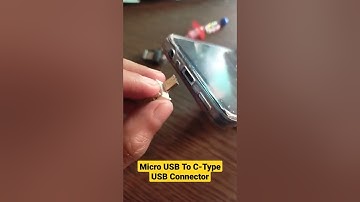 Micro USB To C-Type USB Adapter Connector To Transfer Data To Flash Drive