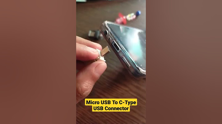 Micro USB To C-Type USB Adapter Connector To Transfer Data To Flash Drive