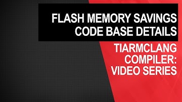 tiarmclang compiler: flash memory savings code base details