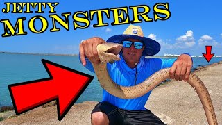 Sea Monsters At The Jetties Fishing The Jetty For Trout Redfish