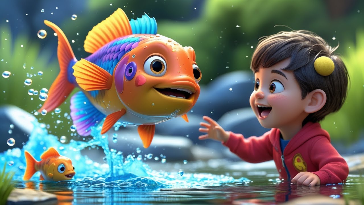 Once I Fish Once I Caught a Fish Alive | Song for Kids | Learn Numbers, Rhyming ...