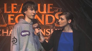 Interview with Diamond (Gambit Gaming) in English || Moscow Russia EU LCS Summer 2013 W2D3