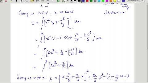 Double integral with constant limits