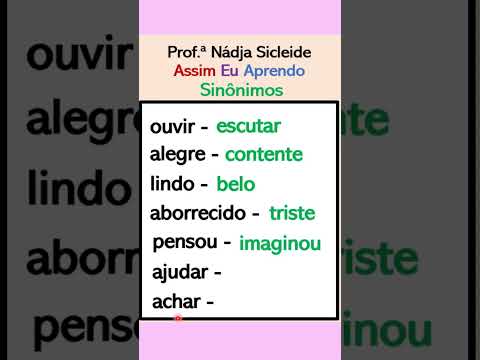 Vídeo: O que significa sinônimo saboroso?