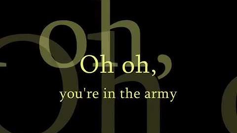 You re in the army now lyrics