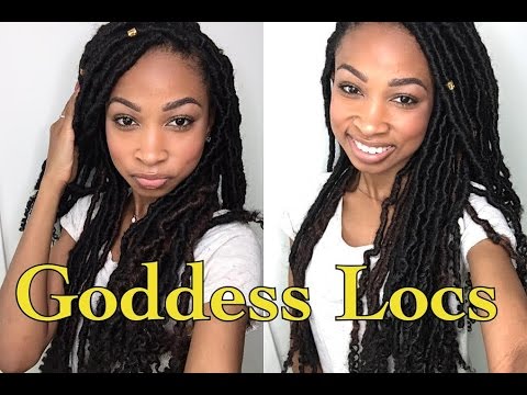 Faux Goddess Locs Detailed Tutorial - YouTube