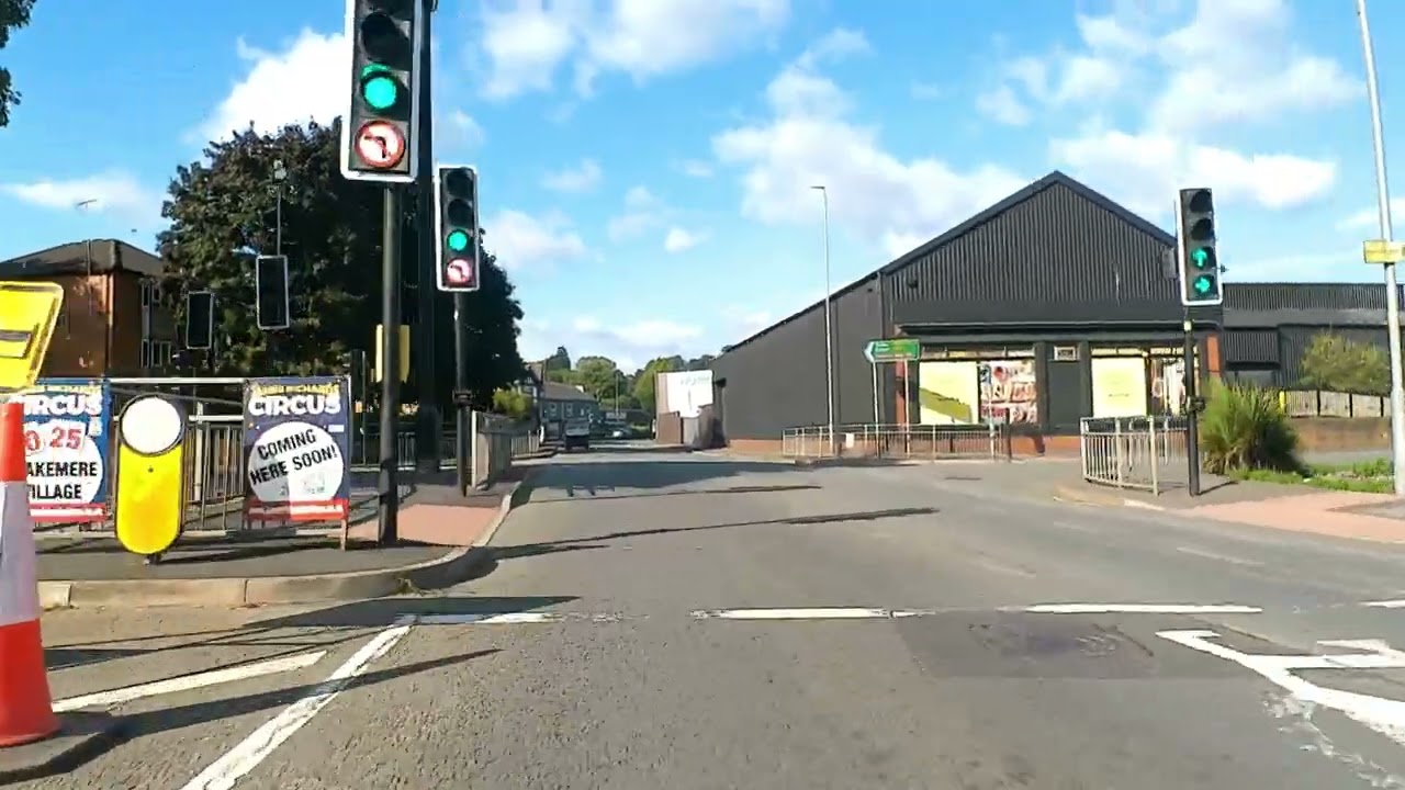 Cycling around Northwich town centre, 9am, August  2025