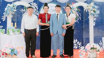 TOÀN CẢNH ĐÁM CƯỚI DÂN TỘC THÁI ĐEN CHÚ RỂ BẢO TIM CD THUÝ NGỌC BẢN HE CHIỀNG KHOANG