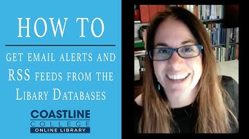 How to get Email alerts and RSS for Magazines in the Library Databases