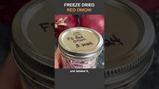 Freeze-Dried Red Onions - Shelf-Stable and Delicious for up to 25 Years
