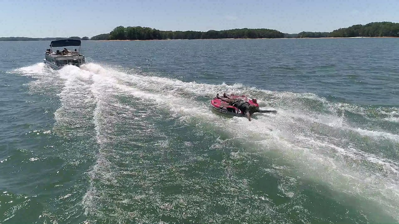 Droning and Tubing on Lake Lanier!! YouTube