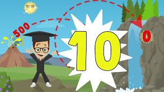 Counting Backwards by 10 | Countdown from 500 | Fun & Easy 😎