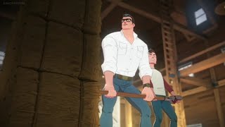 Jonathan and clark Kent best moments clips | Batman and superman battle of the supersons