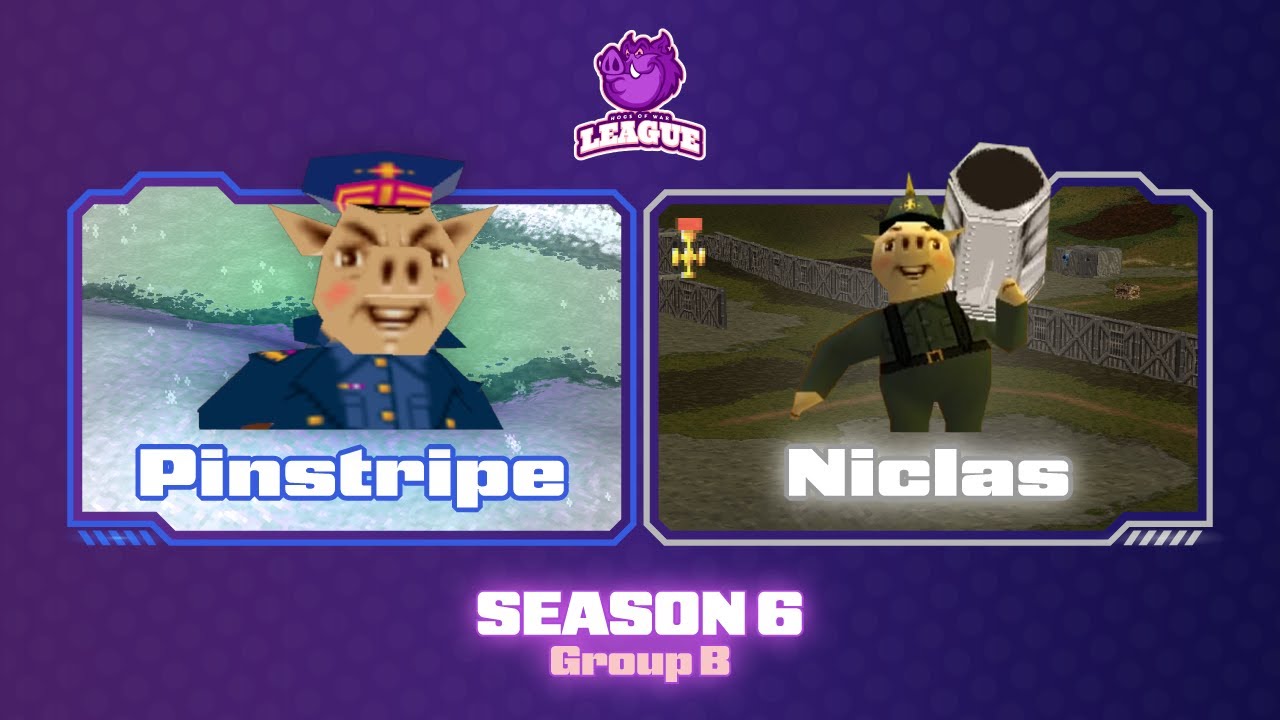 Pinstripe vs Niclas - Hogs of War League 2025 [Group B - Match 5]