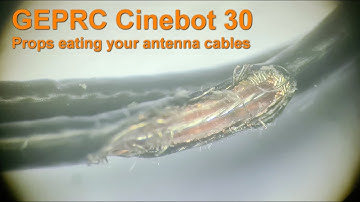GEPRC Cinebot 30: beware of antenna dip, it may eat your cables!