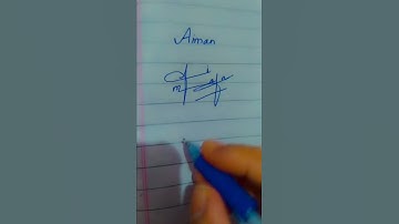 #signature for Aiman #iqra #shorts #youtubeshort #viralreels #calligraphy