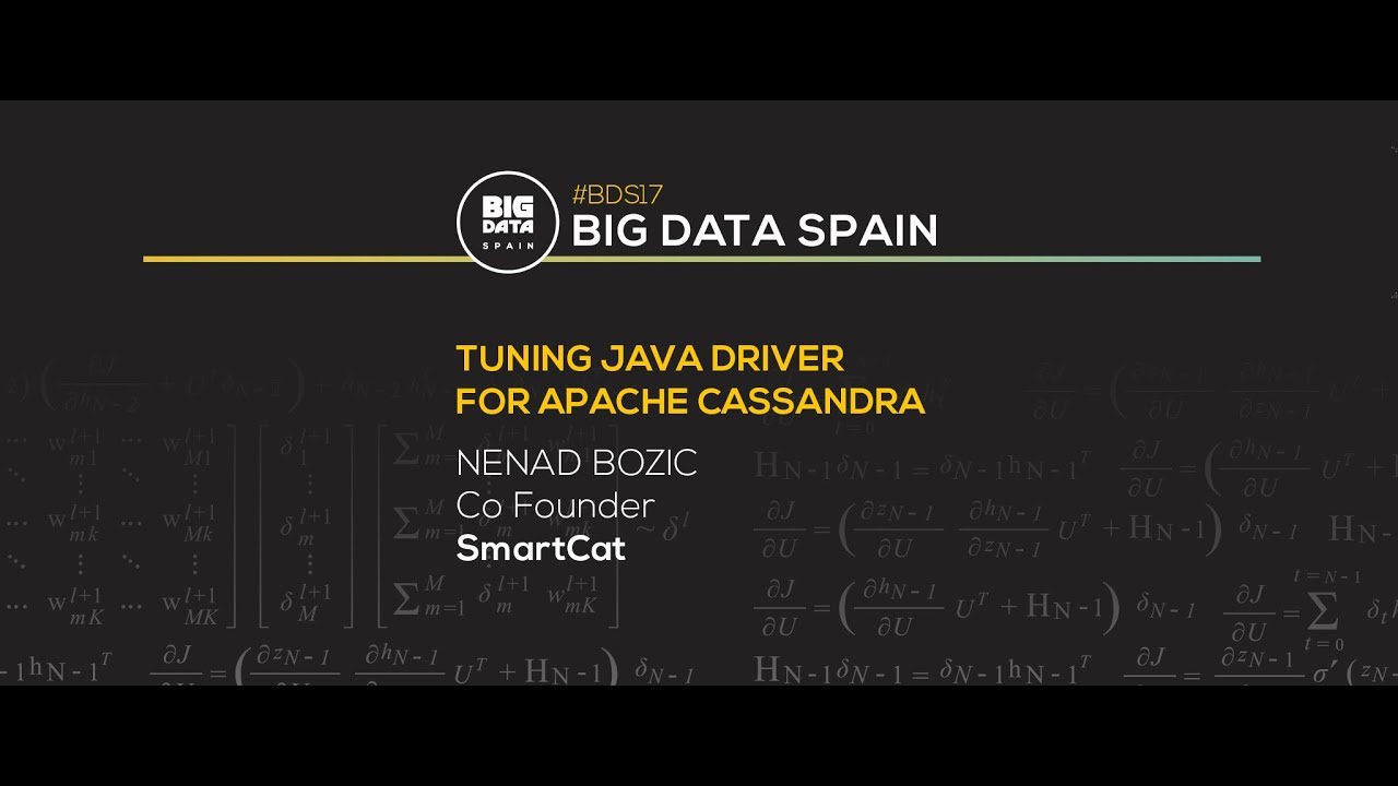 Tuning Java Driver for Apache Cassandra by Nenad Bozic big data in healthcare