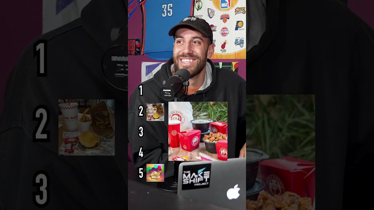 Blindly Ranking FAST FOOD RESTAURANTS Shorts Blind Rankings Fastfood Innout Fiveguys