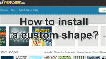 How to Install a Custom Shape in Photoshop Tutorial