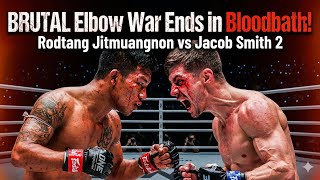BRUTAL Elbow War Ends in Bloodbath! Rodtang Jitmuangnon vs Jacob Smith2