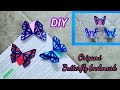 Beautiful origami butterfly bookmark  very easy bookmark  origami  aditi yuvika