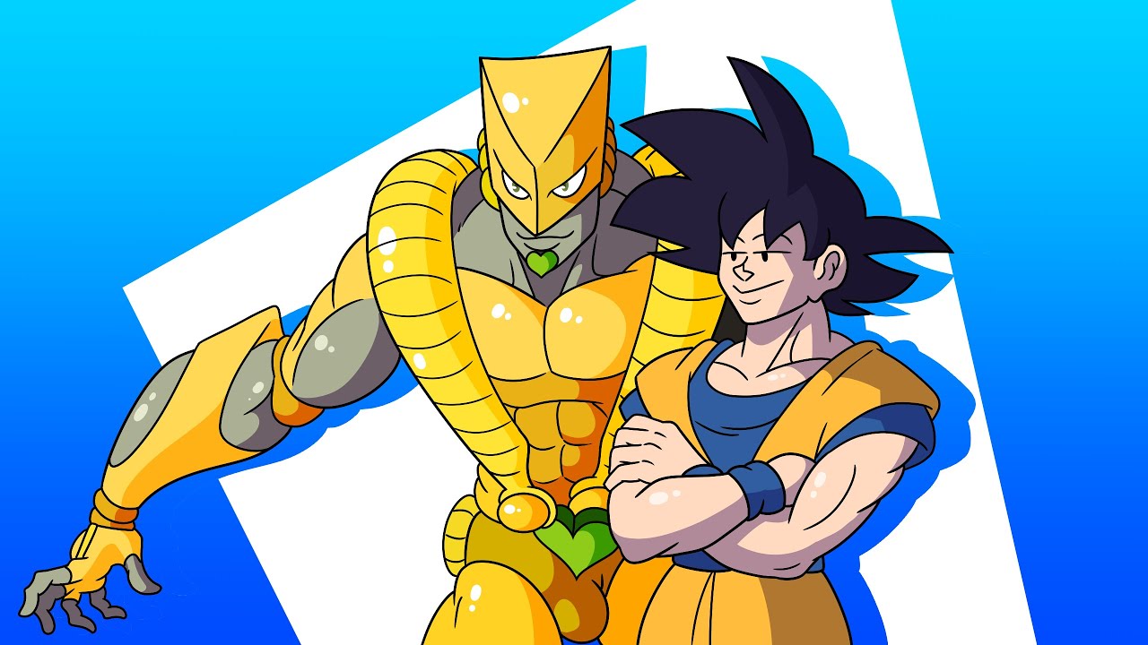 ⁣GOKU vs VEGETA, but this time they have STANDs
