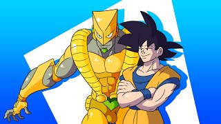 GOKU vs VEGETA, but this time they have STANDs