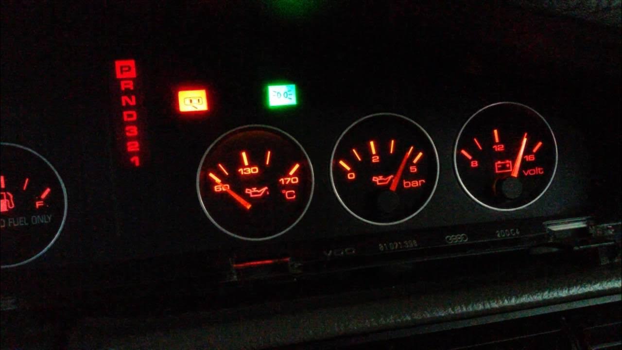 Замена реле давления масла на minicheck A80/B4 Audi 100 (C3), 1,8 л, 1983 года