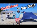 Beach shade showdown sun ninja vs coolcabanas