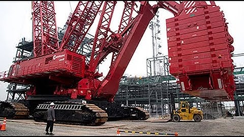 How To Manufacture Rough Terrain Crane. Assembly & Operation Of Crawler Crane In Mega Construction