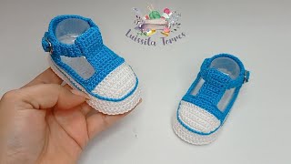 : INCREIBLE PATR'ON DE GANCHILLO  ZAPATITOS TEJIDOS PASO  A PASO F'ACIL Y RAPIDO DE HACER TEJIDOF'ACIL