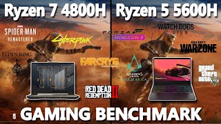 Ryzen 7 4800h vs Ryzen 5 5600h Gaming Benchmark Test | #NvidiaRTX3050 |@StealthGamerSG