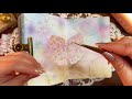 Asmr  ribbons  laces   nelko p21  relaxing scrapbooking  unboxing  no music  no talking