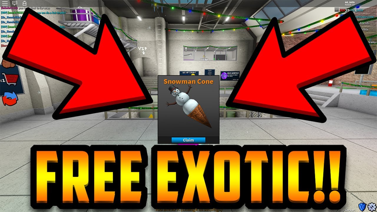 Free Exotic Completing All Of The Prisnowman Challenges Roblox - roblox assassin exotic value list top free things on roblox