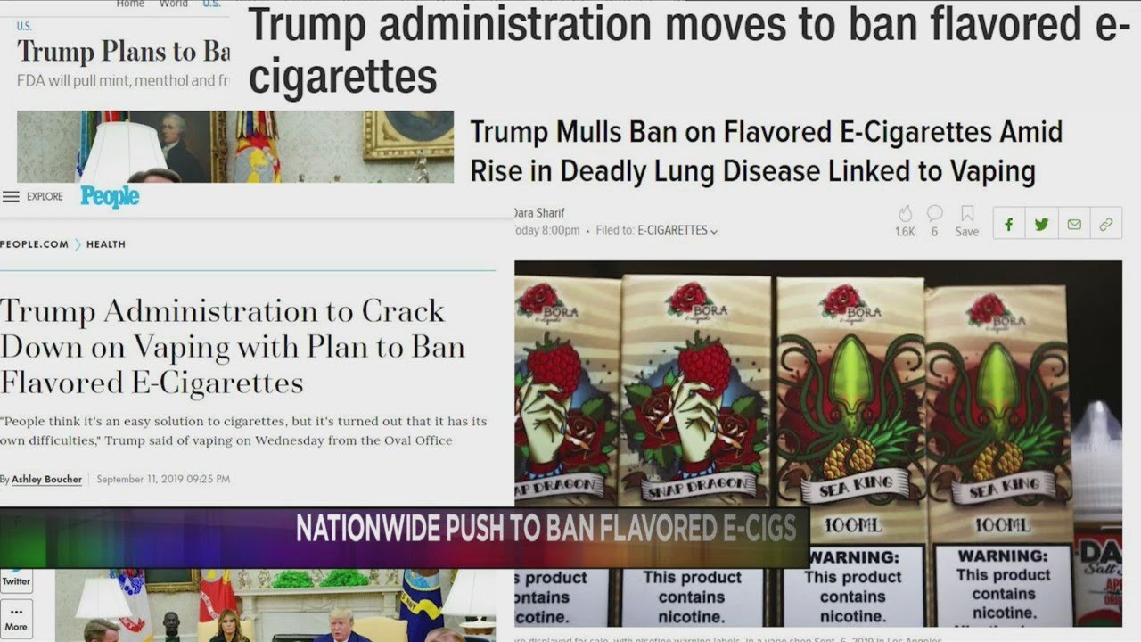 Nationwide push to ban ECigs YouTube