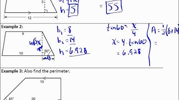 Geometry Lesson 9-5 - Trapezoid area and perimeter