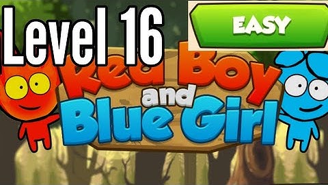 Red Boy And Blue Girl Level 16 Easy Mode In Forest Temple Maze Android Walkthrough