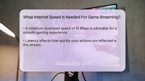What Internet Speed Is Needed For Game Streaming? - Video Gamers Vault