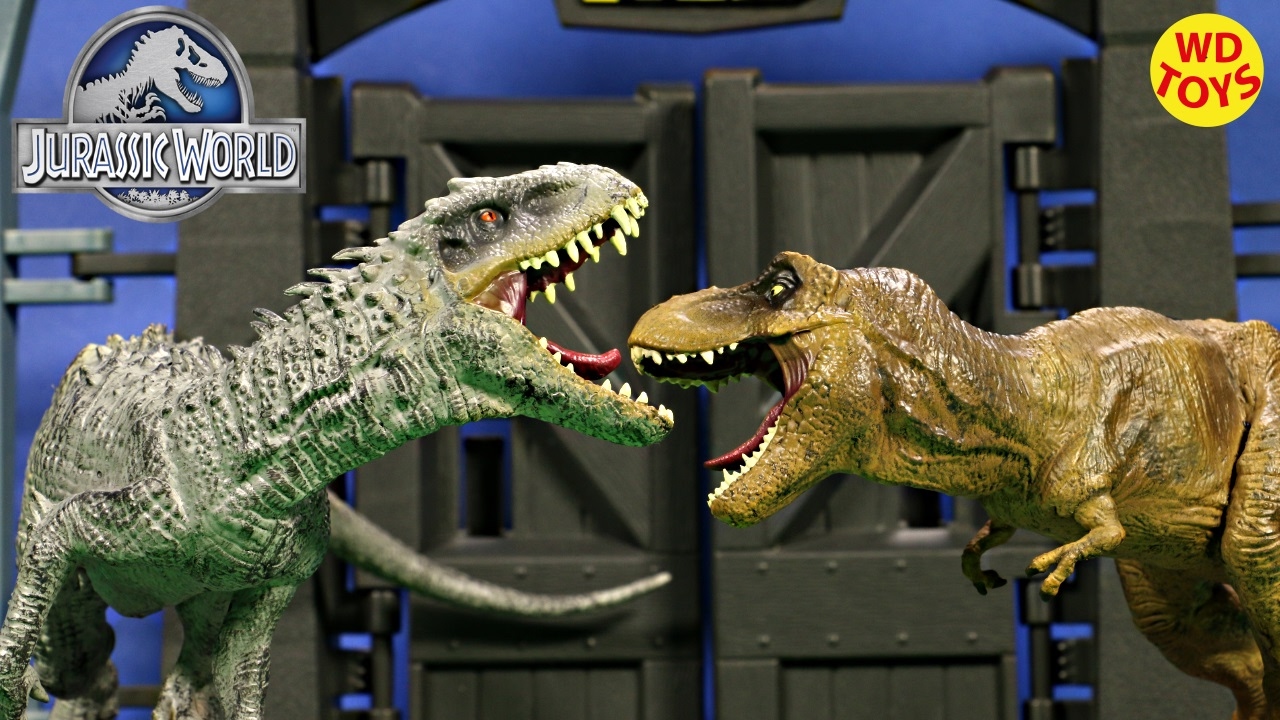 New Jurassic World Movie Toys Indominus Rex Vs T Rex Tyrannosaurus Rex Limited Edition Youtube