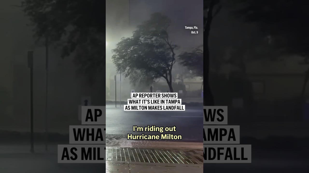 AP reporter shows Hurricane Milton arriving in Tampa