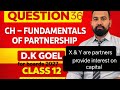 calculate interest on capital in different conditions DK Goel class 12 #interestoncapital